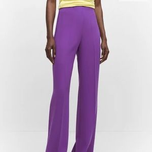 ISO Mango wide leg suit pants XXL